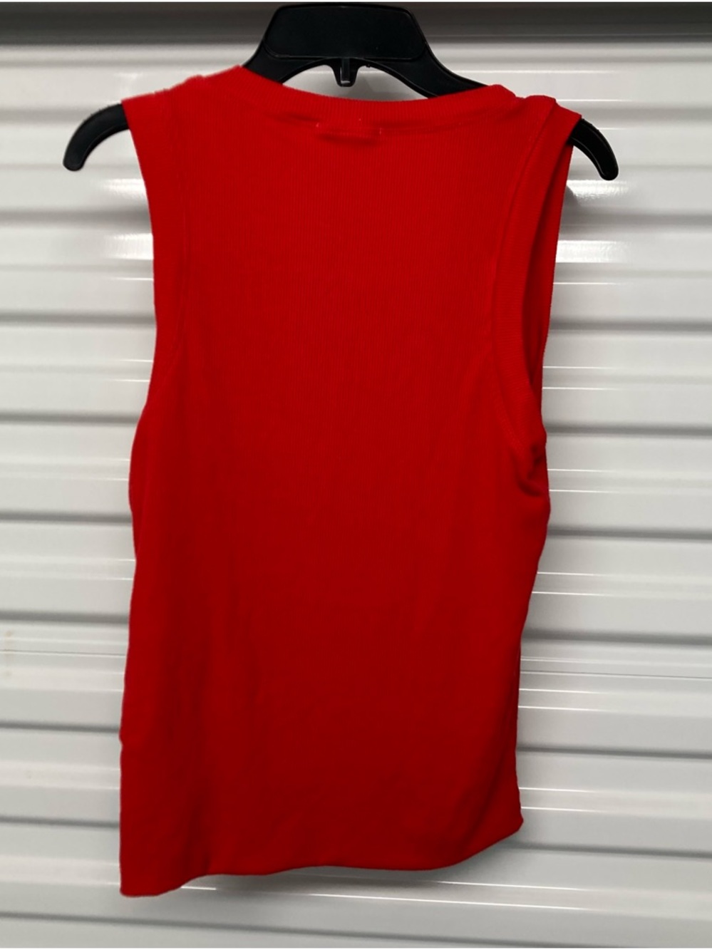 LNA Vibrant Red Ribbed Tank Top - Picture 5 of 10